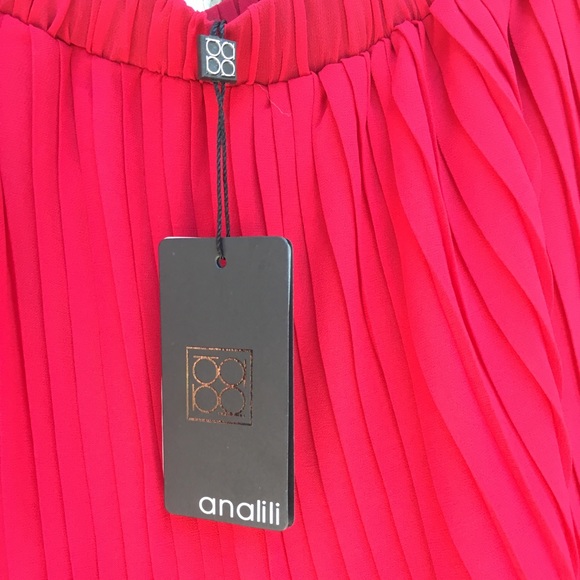 Analili Fiona Tiered Red Dress - Picture 4 of 6